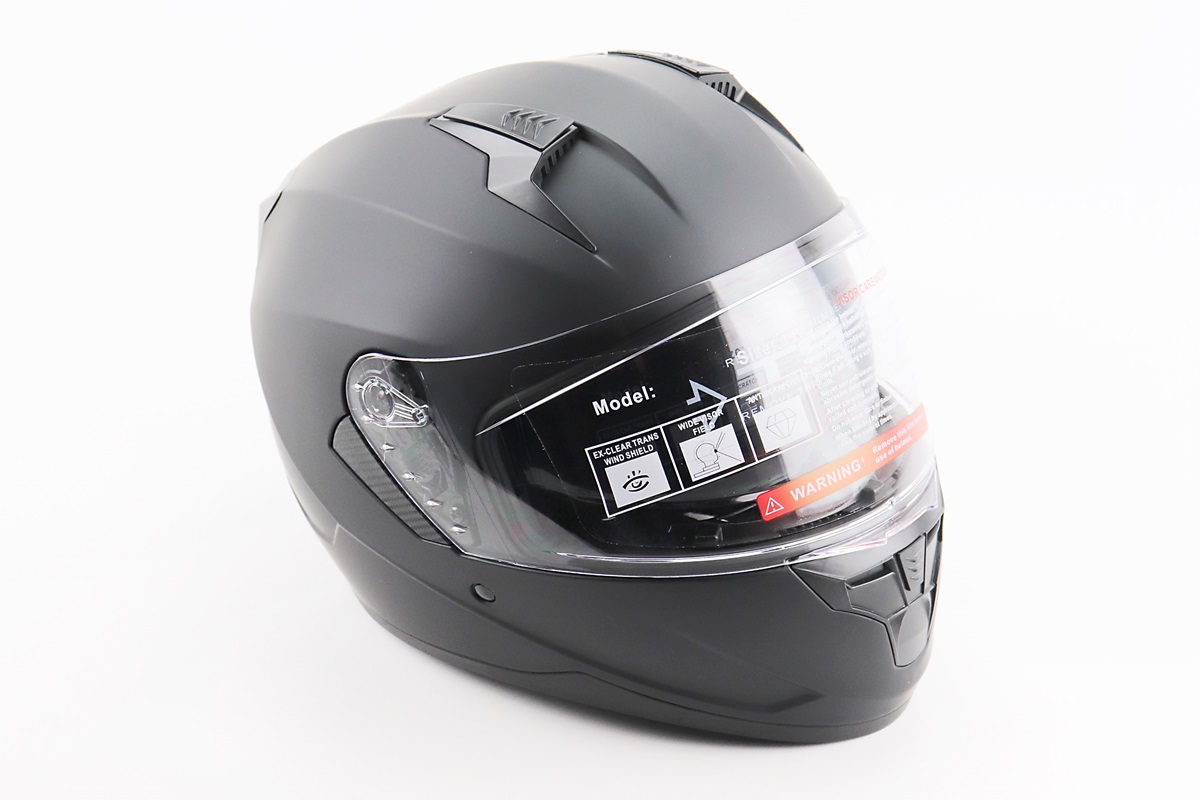 Шлем-интеграл +откидные очки BLD-M67 L (59-60см), ЧЕРНЫЙ матовый KS