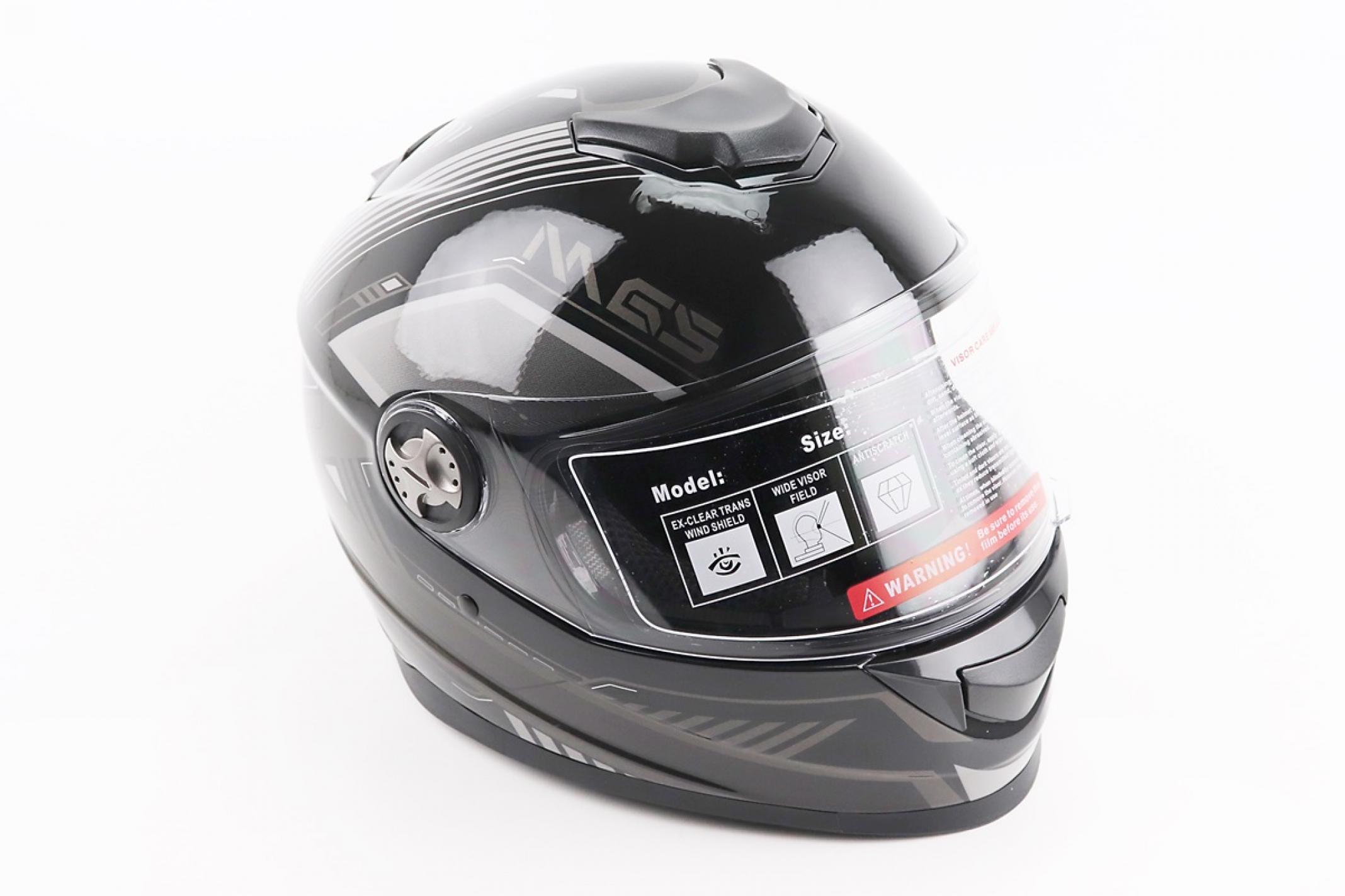 Шлем-интеграл BLD-М65 L (59-60см), ЧЕРНО-СЕРЫЙ KS