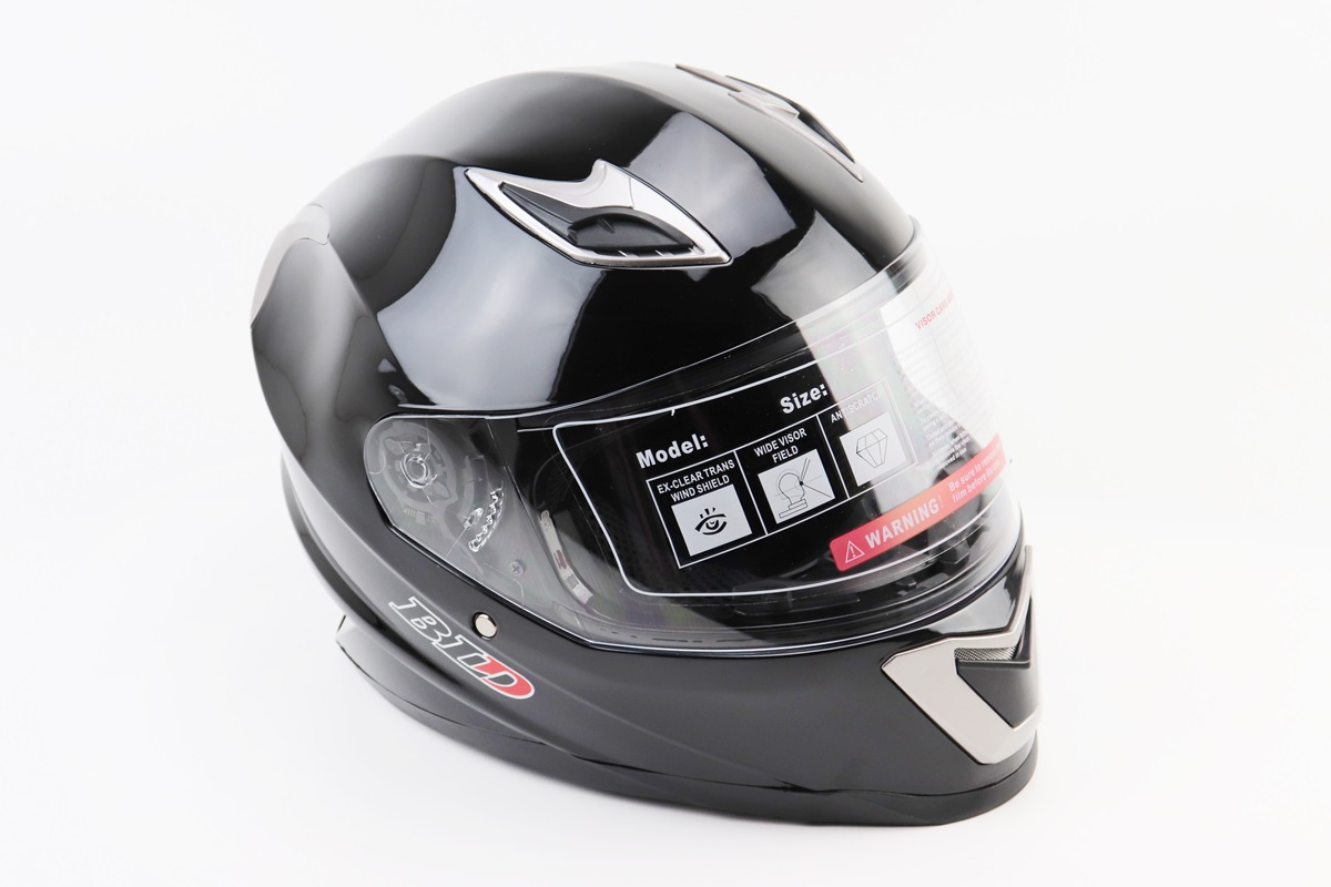 Шлем-интеграл BLD-M62 М (57-58см), ЧЕРНЫЙ глянец KS