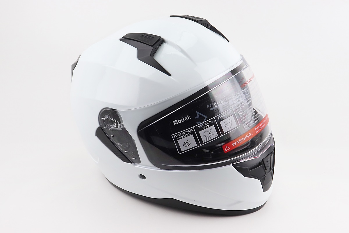 Шлем-интеграл +откидные очки BLD-M67 L (59-60см), БЕЛЫЙ глянец KS