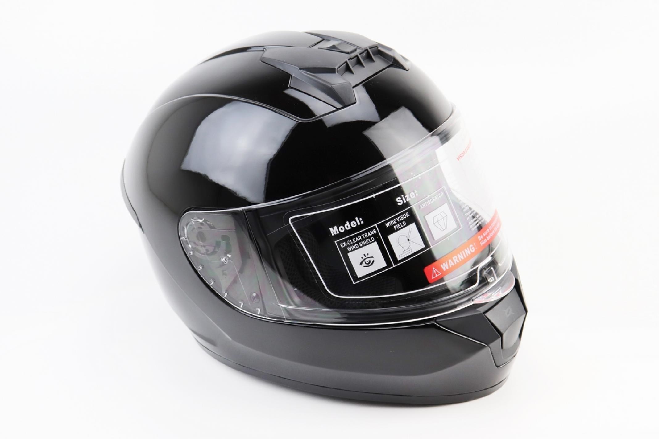 Шлем-интеграл BLD-M63 S (55-56см), ЧЕРНЫЙ глянец KS