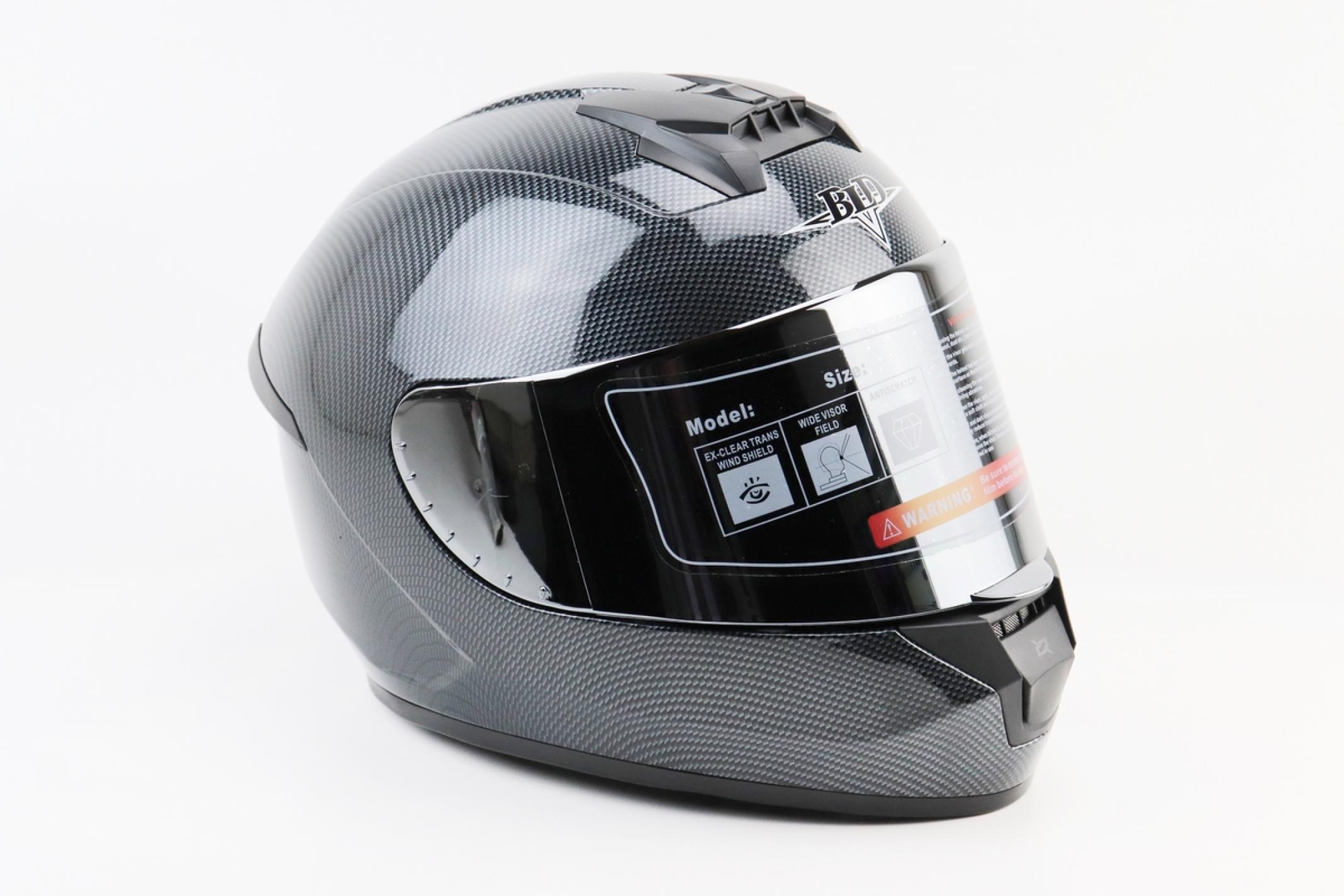 Шлем-интеграл BLD-M63 S (55-56см), КАРБОН глянец KS