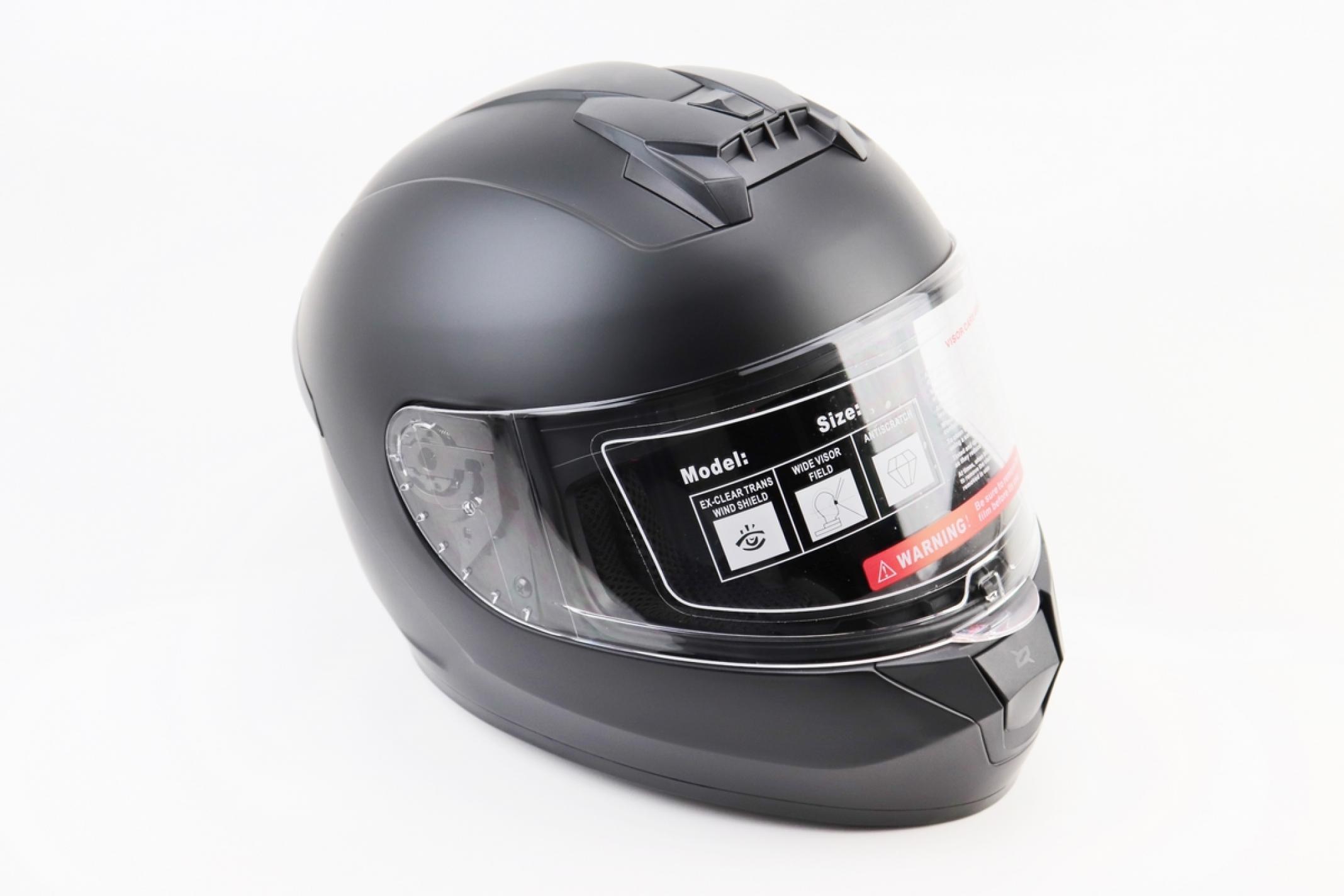 Шлем-интеграл BLD-M63 М (57-58см), ЧЕРНЫЙ матовый KS