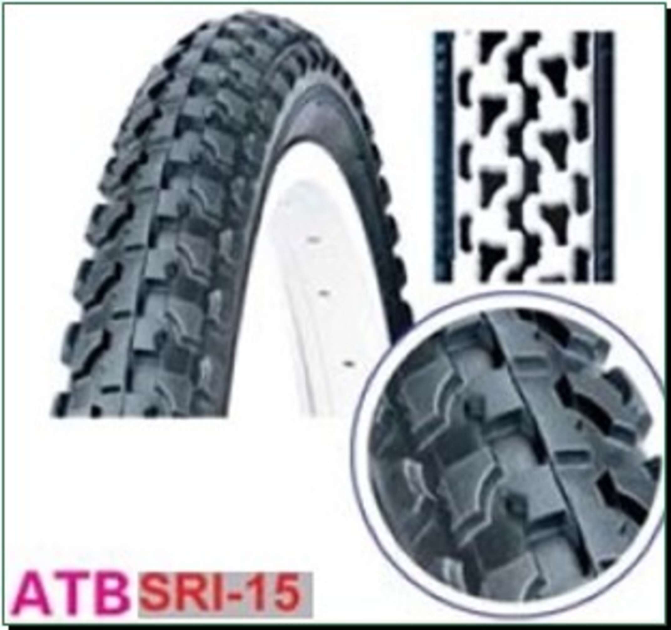 Велосипедная шина 20 * 2,125 (57-406) (DSI SRI-15) DSI-Шри Ланка (#LTK)