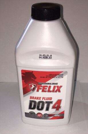 Тормозная жидкость DOT 4 (455мл) FELIX