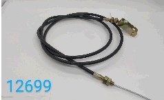 Трос газа Мототрактор L-1550 mm (верх трос, низ вилка) TD