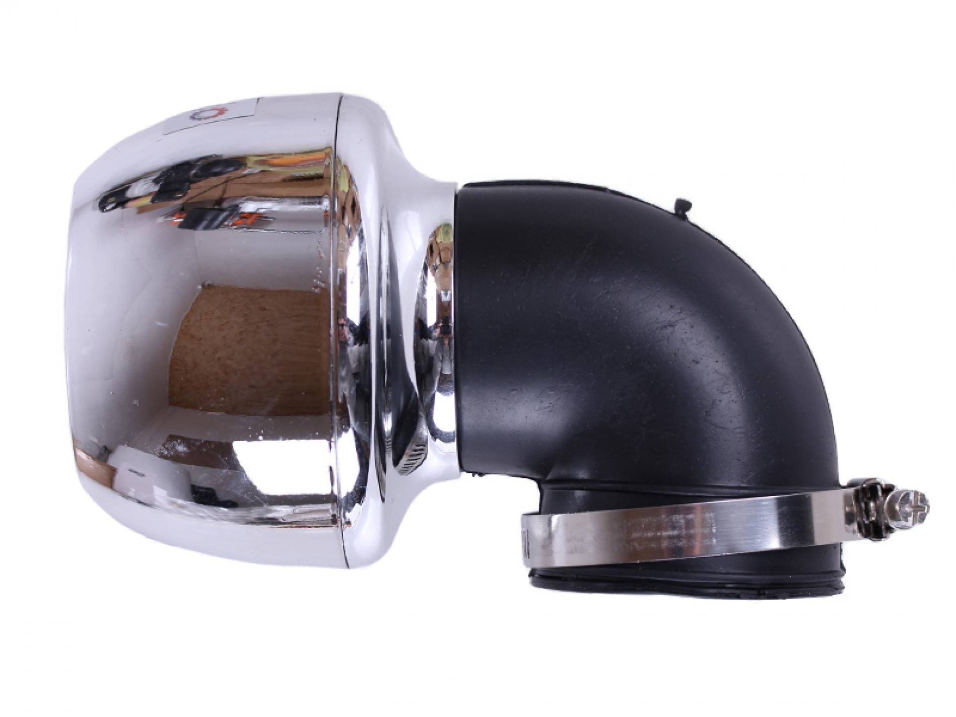 Фильтр воздушный (нулевик) Ø38mm, 90*, турбина (хром) AMG