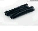 Гофры передней вилки (пара) универсальные L-250mm, d-30mm, D-50mm (черные) OSA
