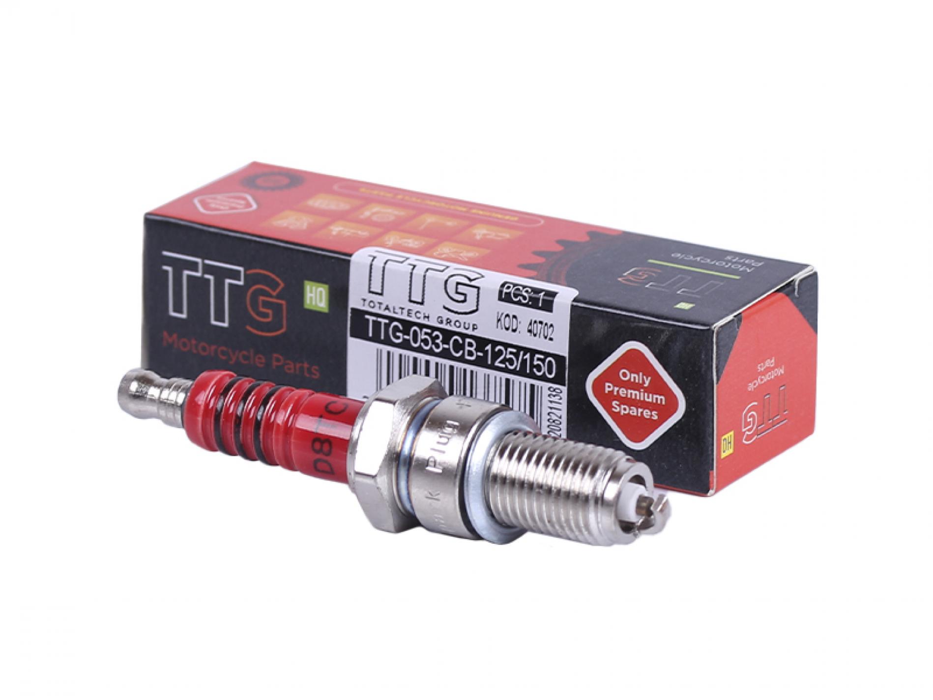 Свеча D8TC M12*1,25 19,0mm СВ-125/150 TTG AMG