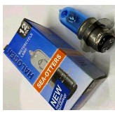 Лампа P15D-25-3 (3 уса) 12V 35W/35W (синяя)
