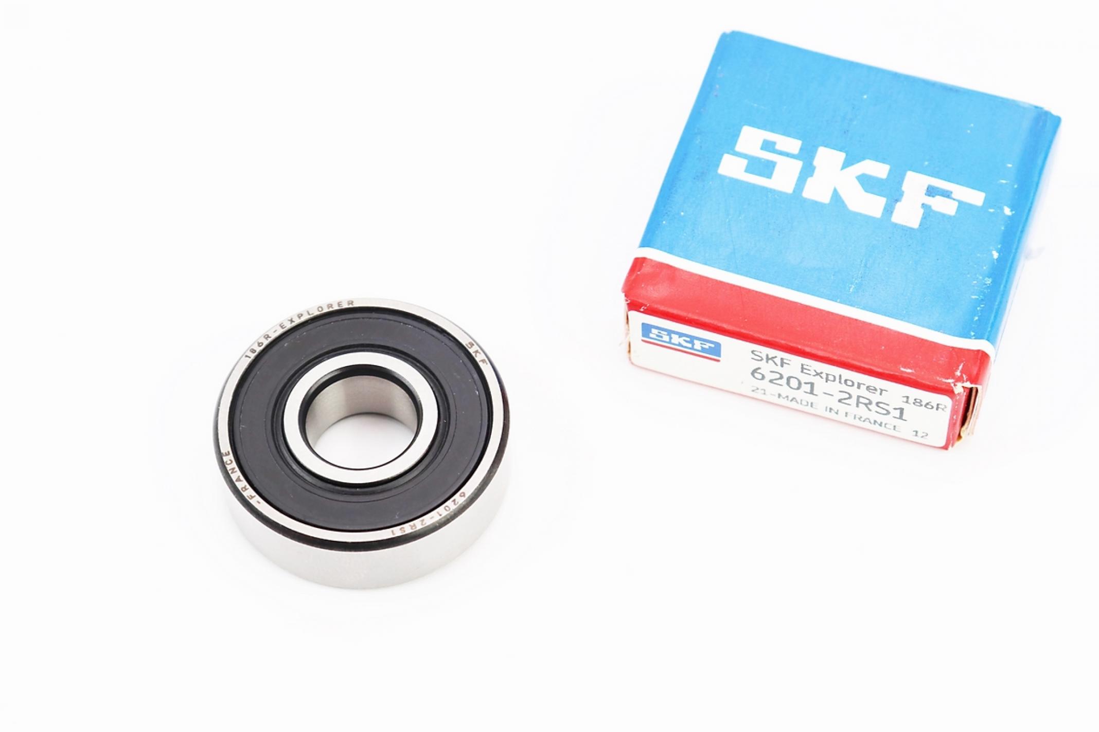 Подшипник редуктора 6201-2RS 12*32*10 (пер. колесо QT50, ред-р Honda, Suzuki, GY6 50) KS-5