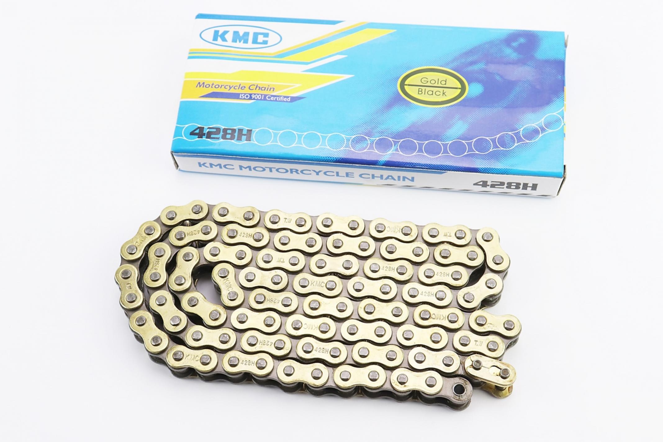 Цепь трансмиссии 428-104L Delta, Active, Kayo (желтая) KS-2