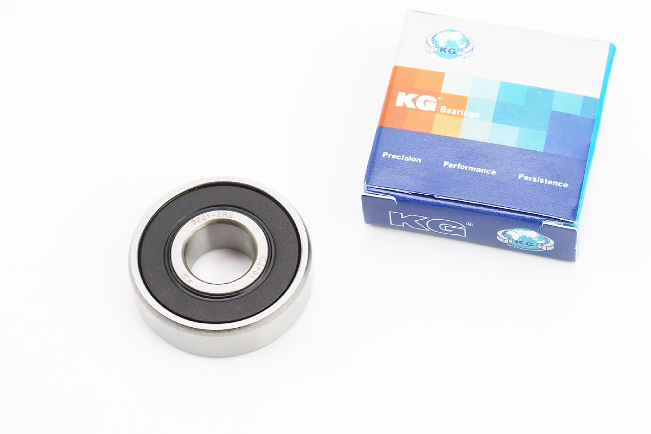 Подшипник редуктора 6201-2RS 12*32*10 (пер. колесо QT50, ред-р Honda, Suzuki, GY6 50) ИНДИЯ KS-8