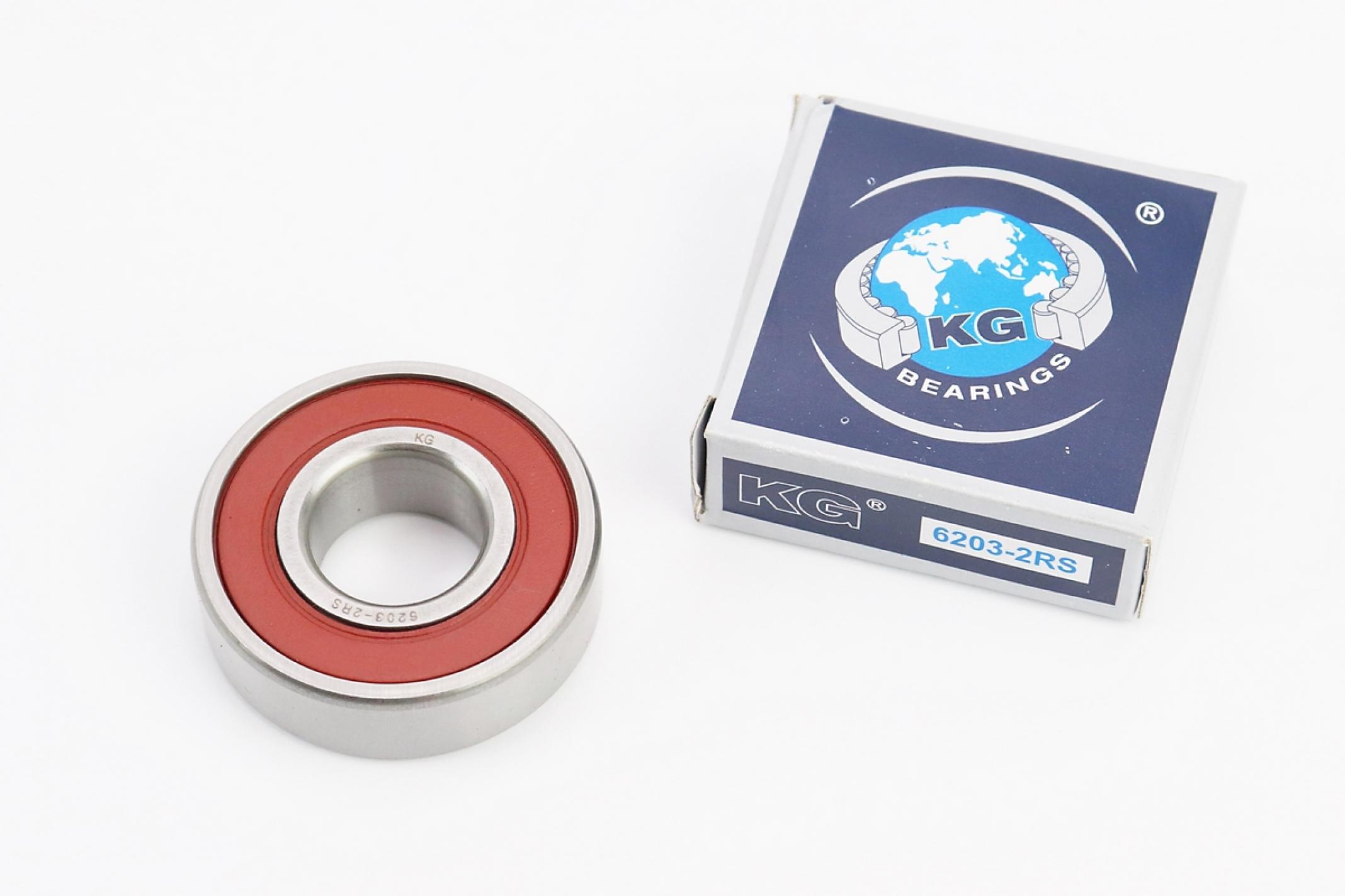 Подшипник коленвала 6203-2RS 17*40*12 (Honda PAL, DJ, ред-р Suzuki, Honda, Yamaha) ИНДИЯ KS-4