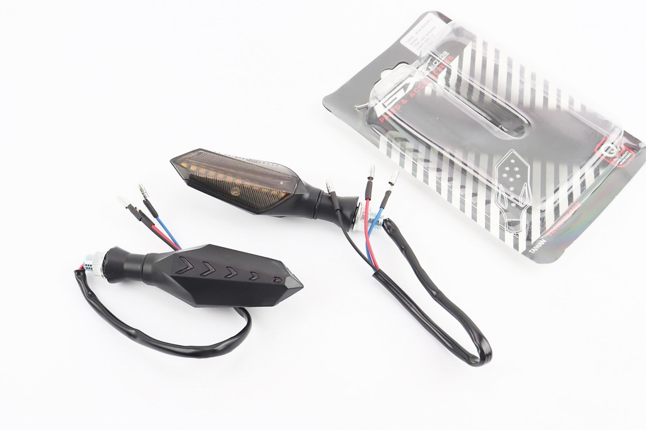 Поворот диодный на гибкой ножке LED СТРЕЛА тип 1`секвентальный`, 2шт KS-2
