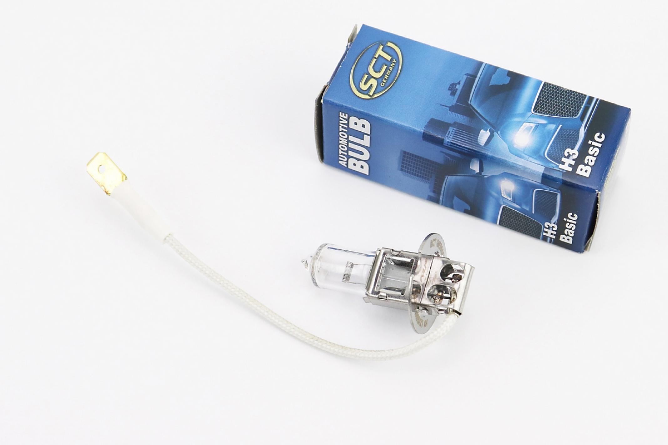 Лампа (фара) H3 12V 55W галогенная Basic KS