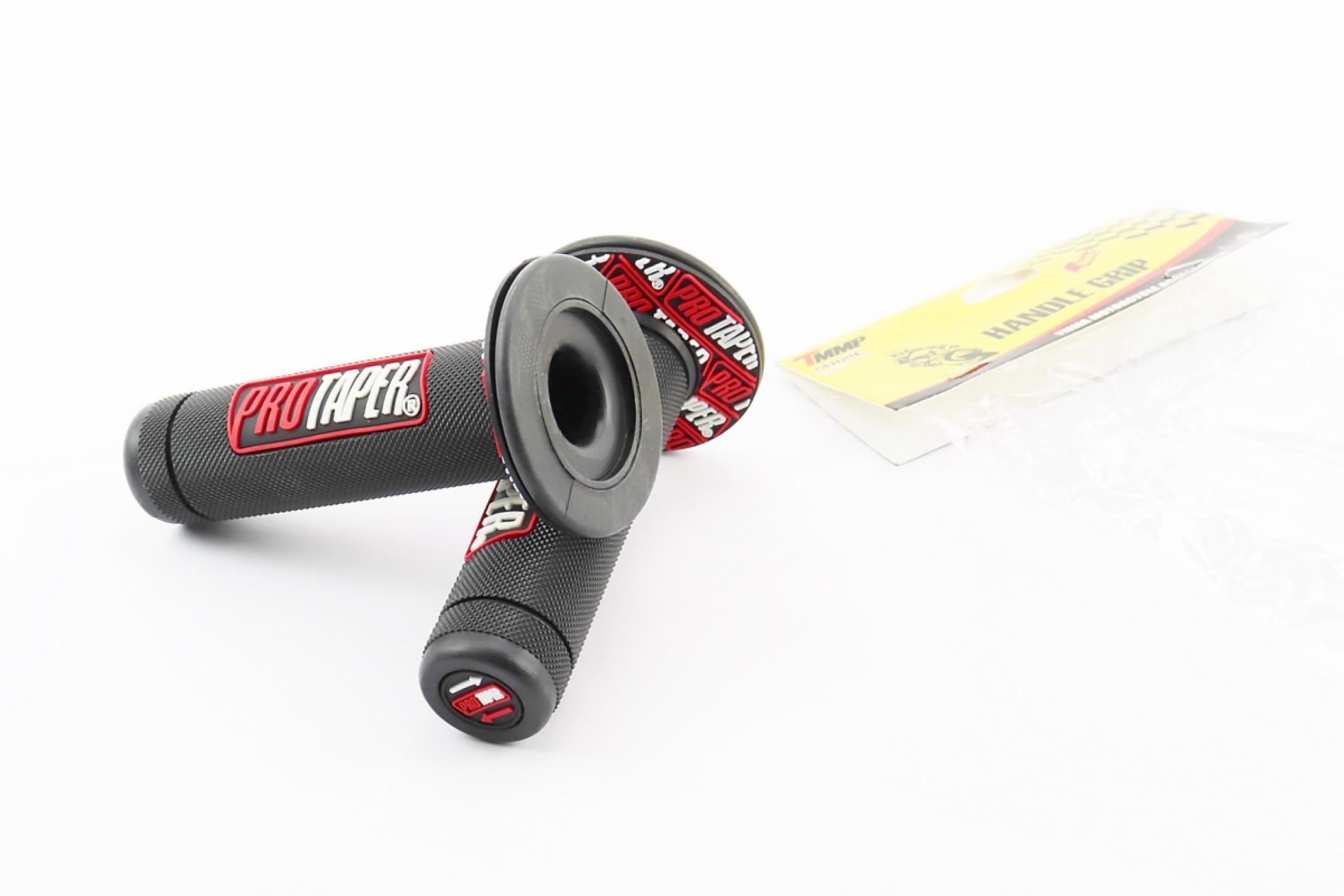 Ручки руля PROTAPER черно красные KS