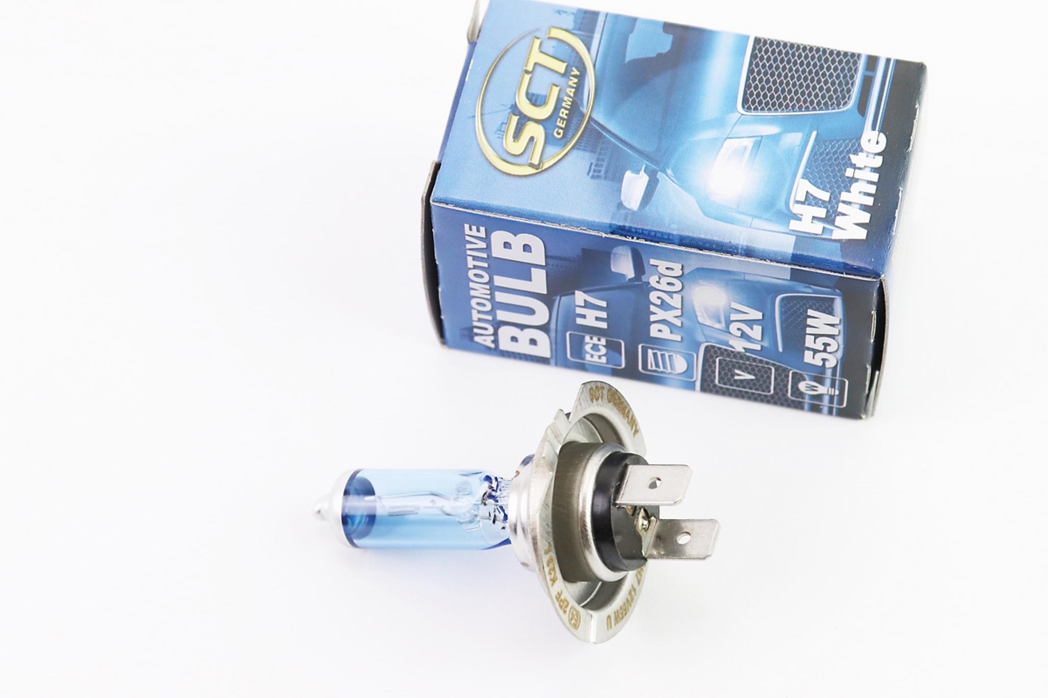 Лампа (фара) H7 12V 55W PX26D Super White KS