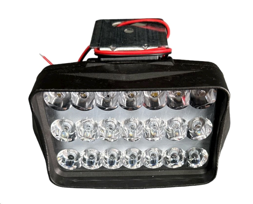 Фара дополнительного света LED L37-31,5W прямокутна 80*125*52мм FLOOD 12V DC 1,5W 21шт. 6000К IP67 3100 Lm VDK