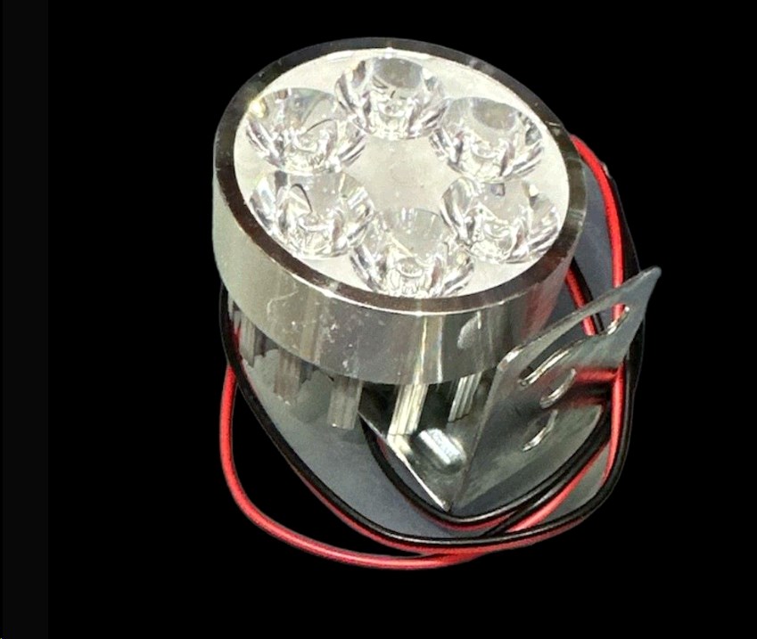 Фара дополнительного света LED (круглая ) L7-9W кругла D-54 FLOOD 9-85V DC 1,5W 6щт. 6000К IP67 900 LM VDK