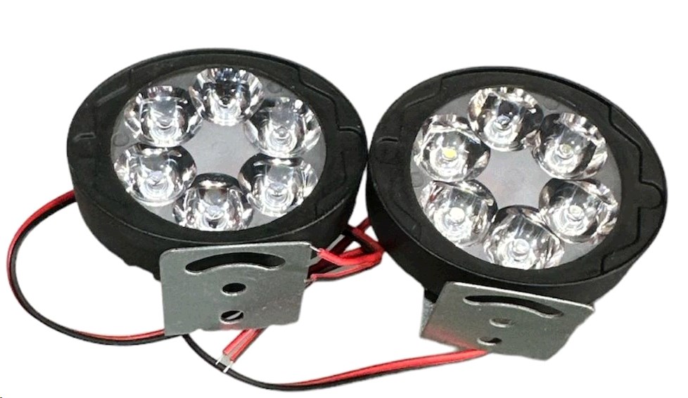 Фара дополнительного света LED LED L8-9W овальная 64*55*29мм FLOOD 12V DC 1,5W 6 шт. 6000К IP67 900Lm 2 шт. VDK