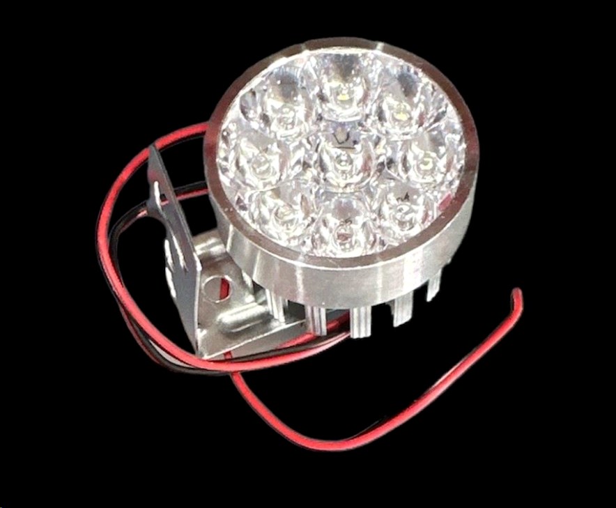 Фара дополнительного света LED L9-13,5W кругла D-54 мм FLOOD 9-85V DC 1,5W 9щт. 6000К IP67 1400 LM VDK