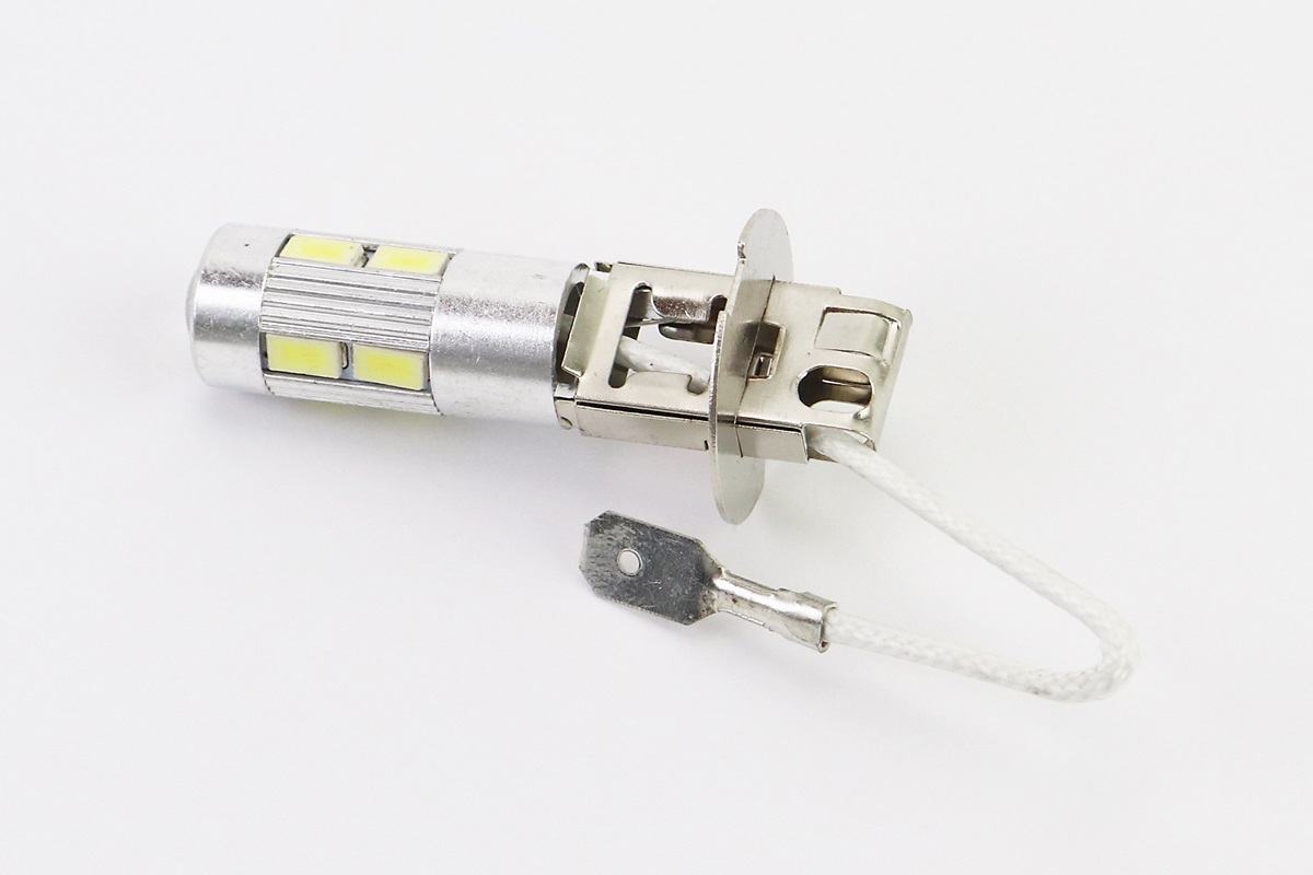 Лампа (фара) H3 12V - LED-8+2(линза) KS