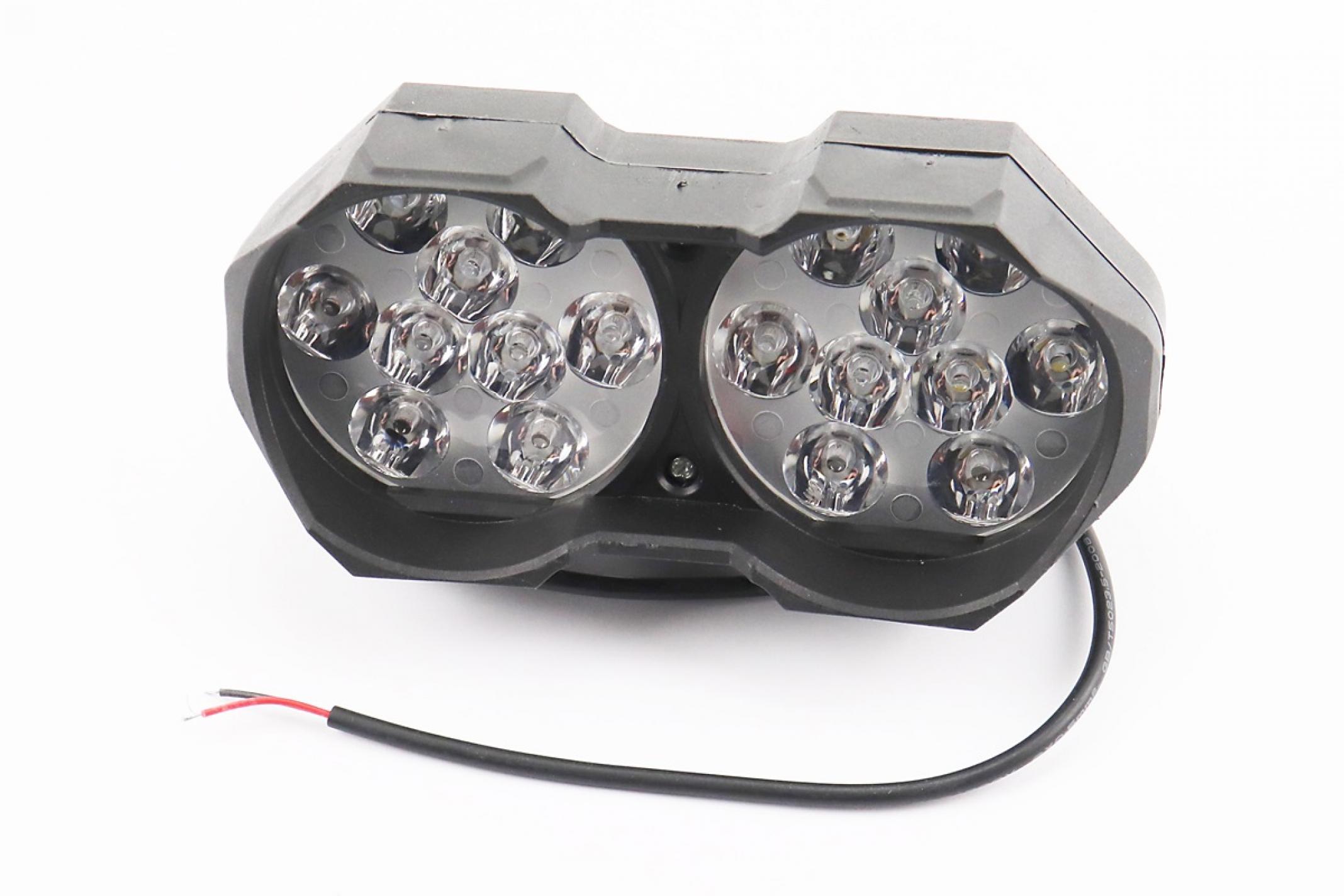 Фара дополнительная светодиодная влагозащитная - 18 LED, (146* 62mm) с креплением KS