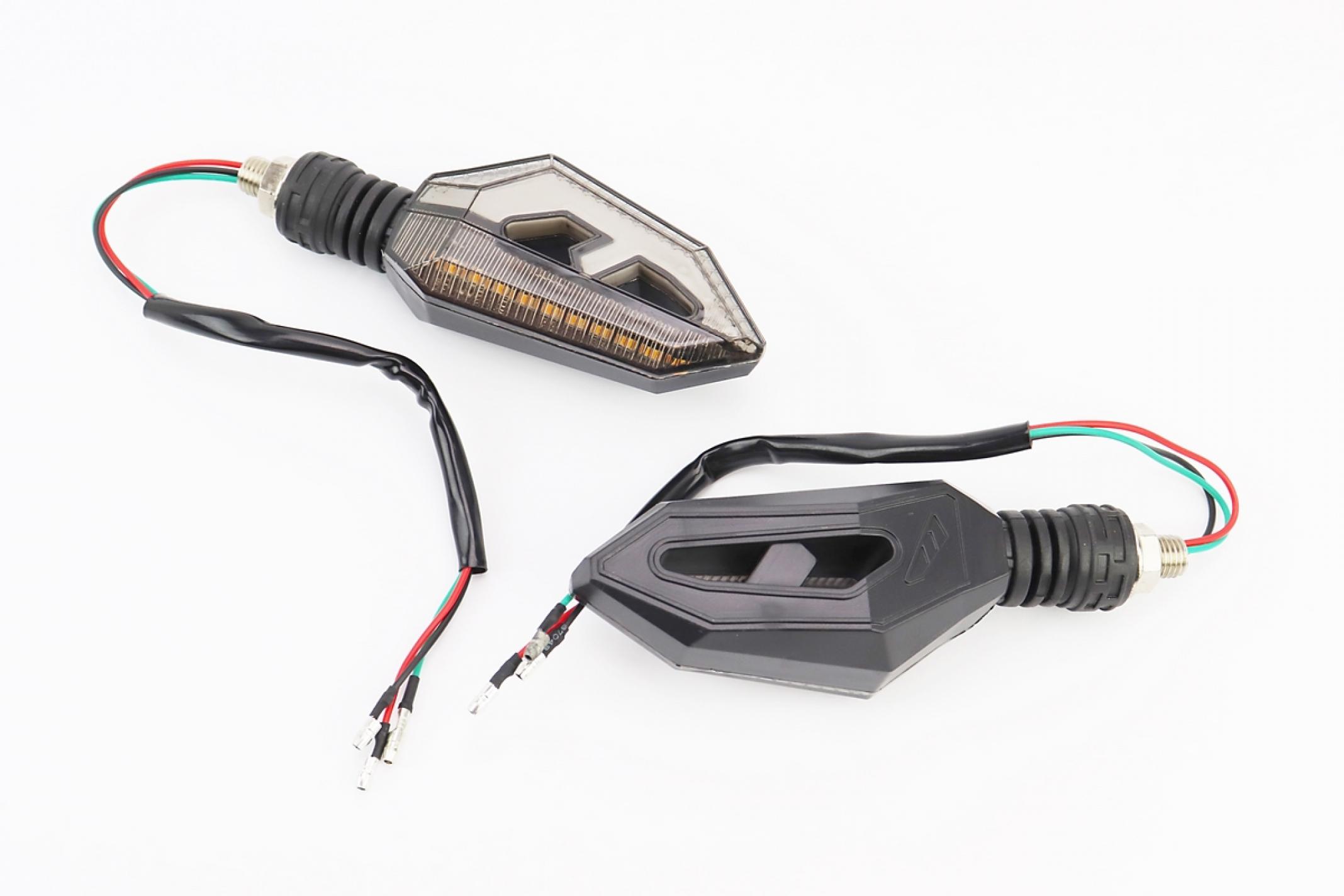 Поворот диодный на гибкой ножке + стоп сигнал/габарит LED СТРЕЛЛА тип 1 секвентальный, 2шт KS