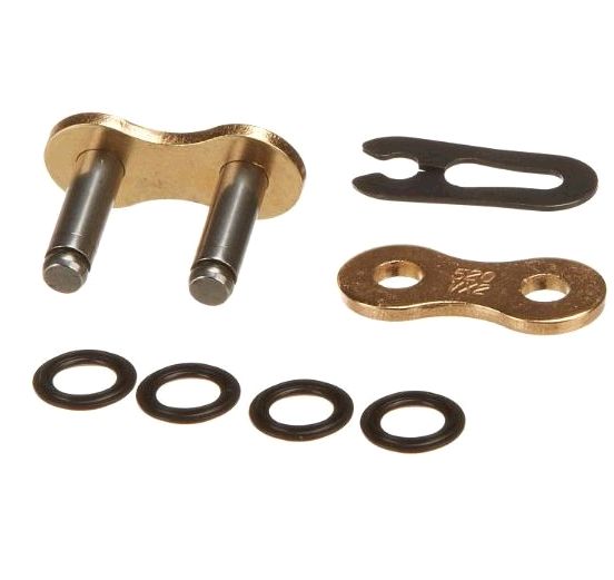 Замок цепи 520H O-Ring (сальниковый, желтый) VV-2