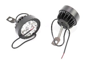 Фара дополнительная светодиодная влагозащитная (65*55mm) - 9 LED с креплением под зеркало, к-кт 2шт.