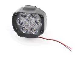Фара дополнительная светодиодная влагозащитная - 9 LED, (77*64mm) с креплением