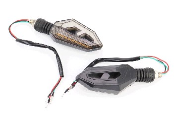 Поворот диодный на гибкой ножке + стоп сигнал/габарит LED СТРЕЛЛА тип 1 секвентальный, 2шт
