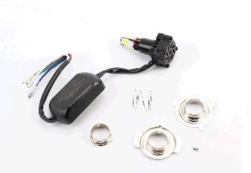 Лампа (фара) диодная LED-4 SUPER универсальная (к-кт разных креплений), с стабилизатором 3000LM/20W-40W