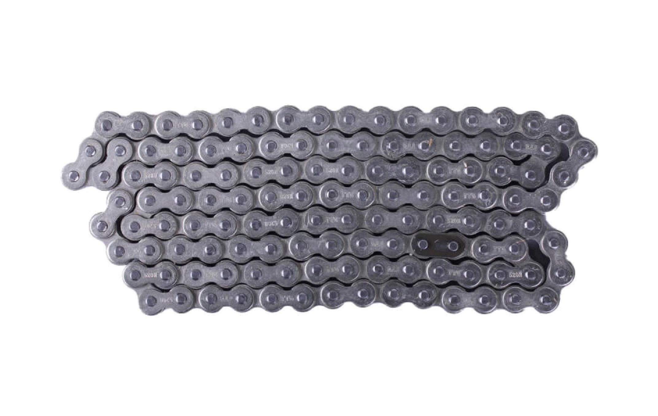 Цепь трансмиссии 520H-124L X-Ring (серебряная) AMG