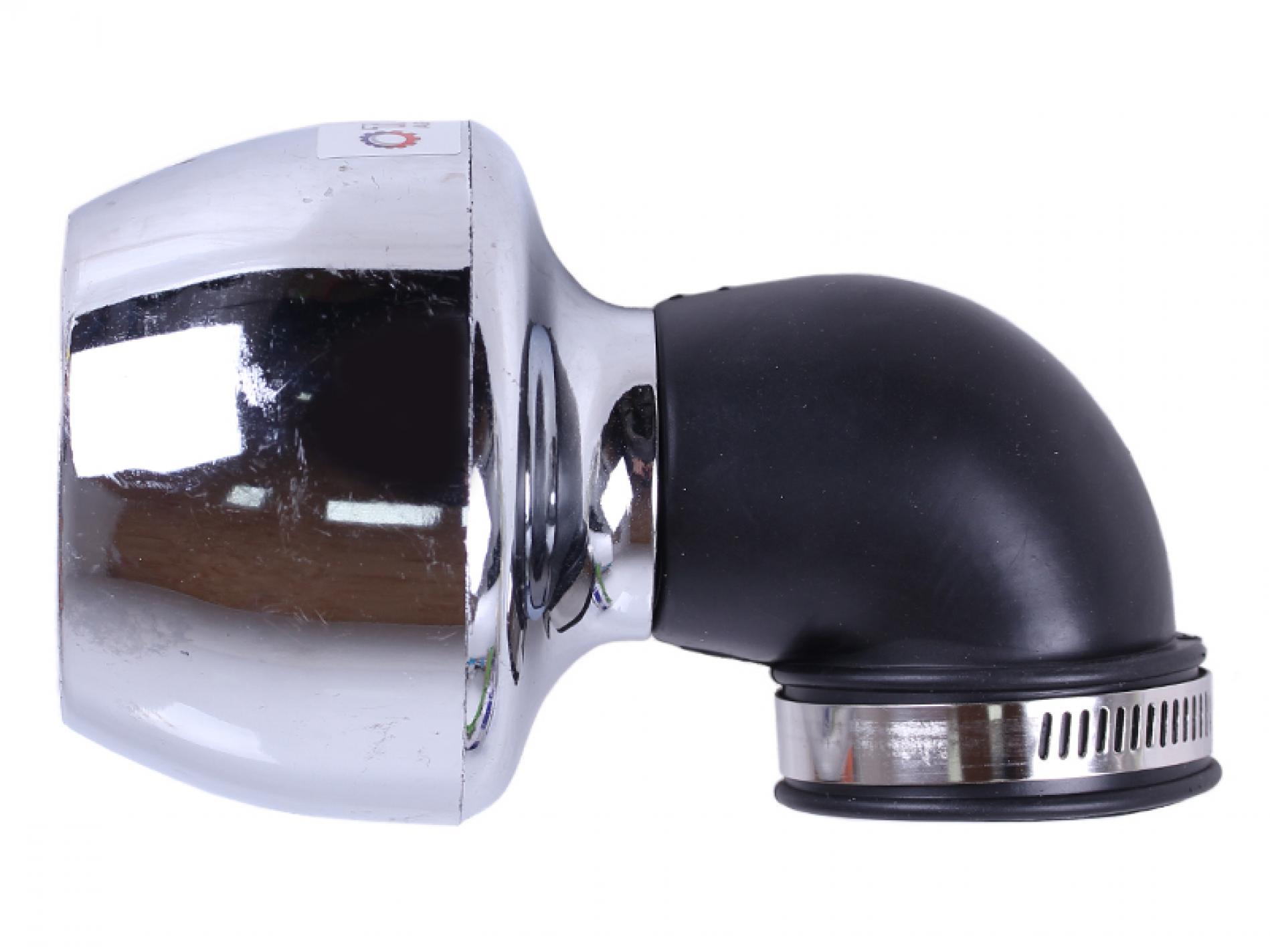Фильтр воздушный (нулевик) Ø42mm, 90*, турбина (хром) AMG