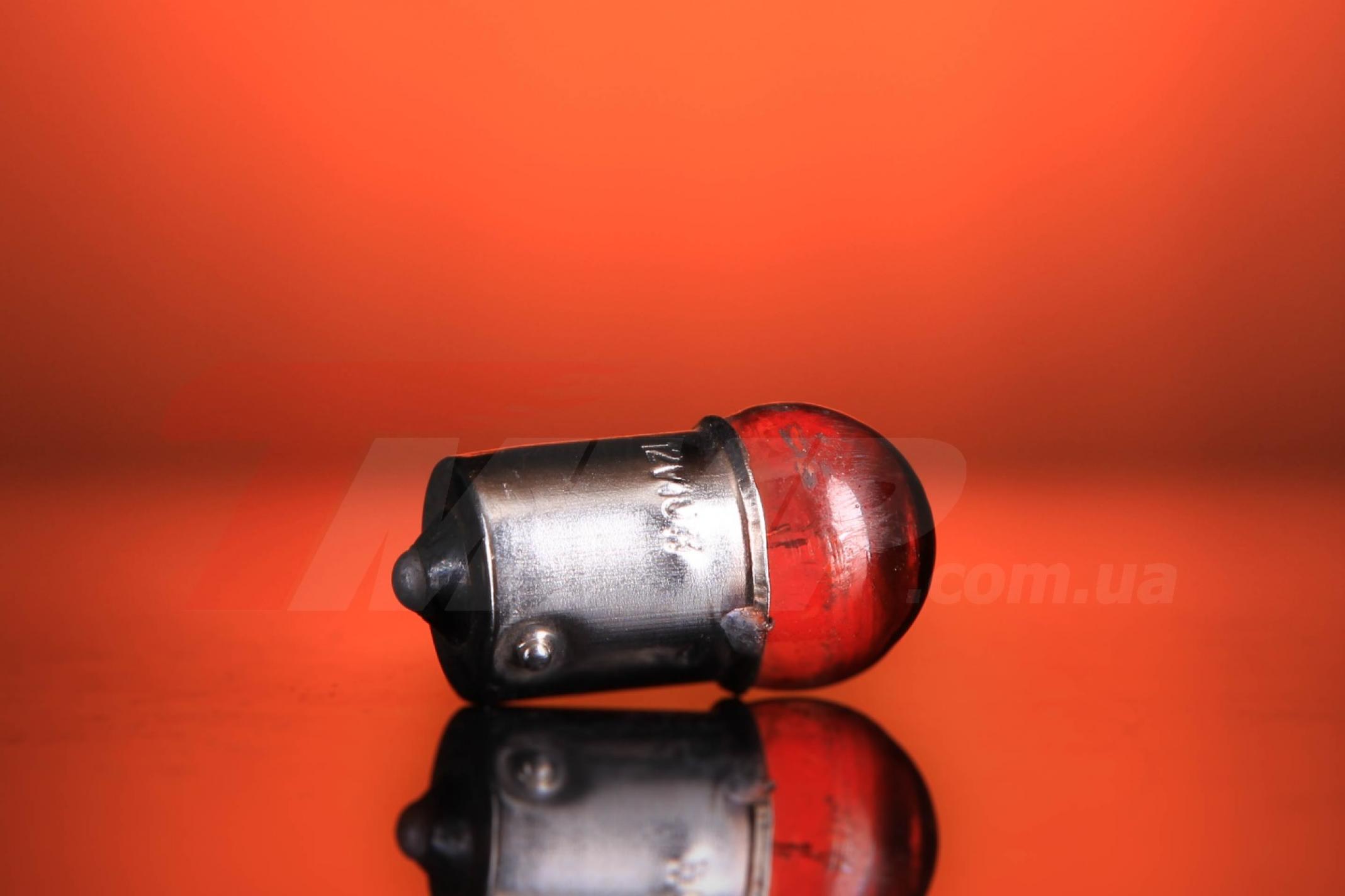 Лампа G18 (поворот, габарит) 12V 10W (желтая) EVO