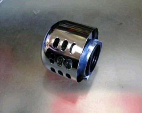 Фильтр воздушный (нулевик) Ø42mm, колокол (хром) ZV-2