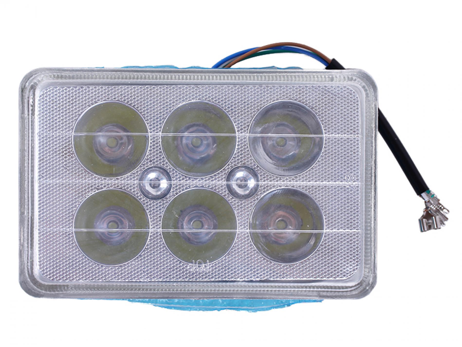 Вставка в фару светодиодная квадратная LED (6 диодив) (165*105мм) AMG