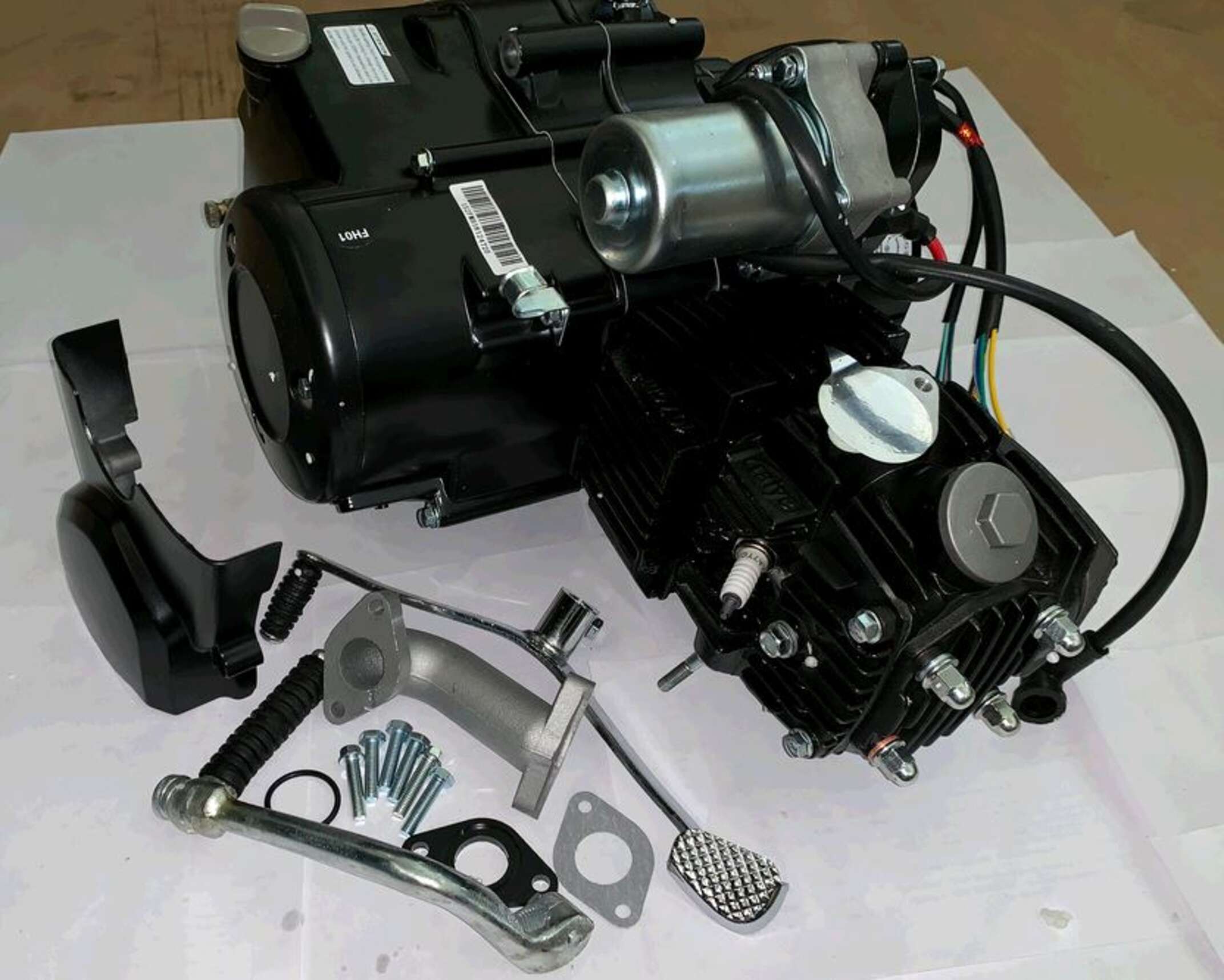 Двигатель Delta, Activ 110cc (АКПП, 152FMH-H) (черный, полный комплект) TZH