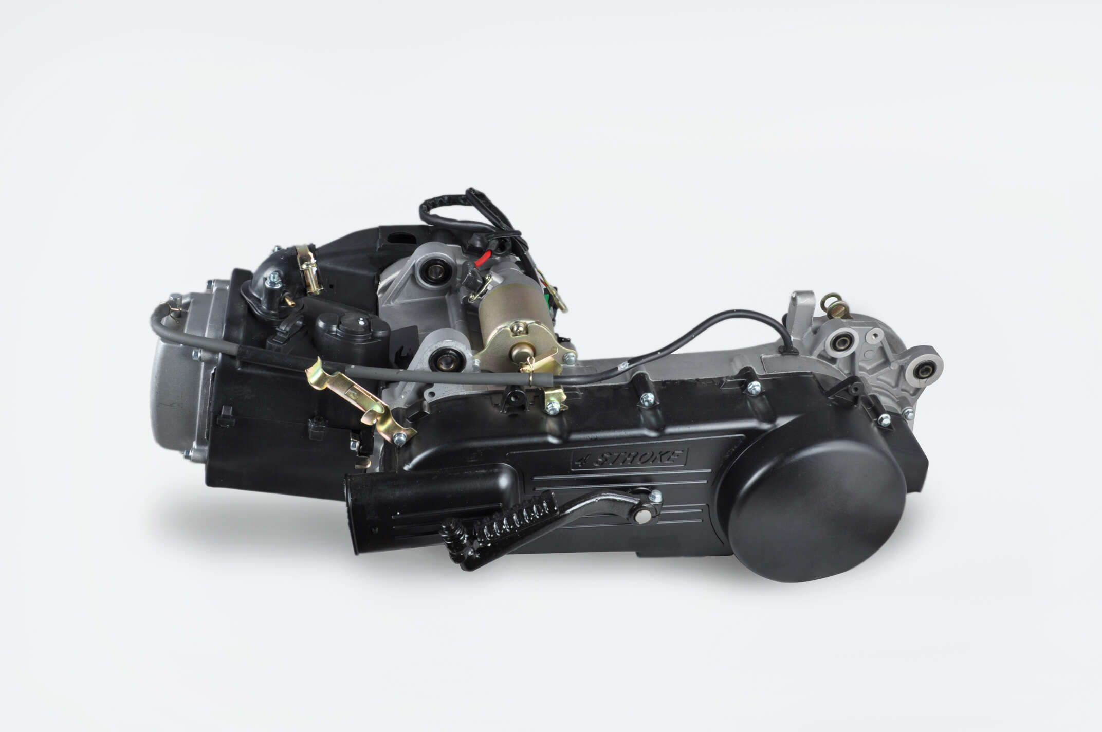 Двигатель 4T GY6 150cc (157QMJ) (13 колесо, под два амортизатора)
