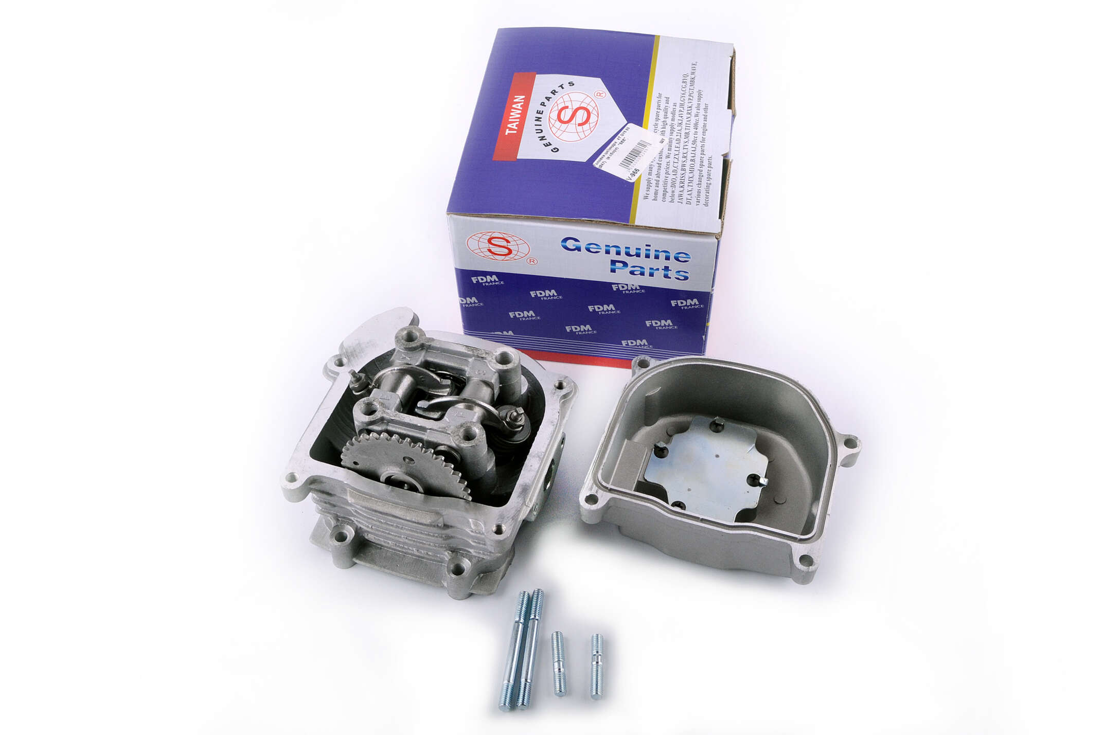 Головка цилиндра 4T GY6 80 (Ø47) (в сборе, +крышка) SEE (#SL)