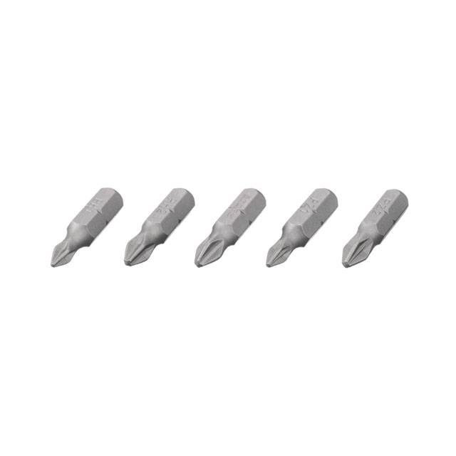 Комплект отверточных насадок PH1, PH2, PZ1, PZ2 1/4*25мм уп. 5ед., S2, STORM