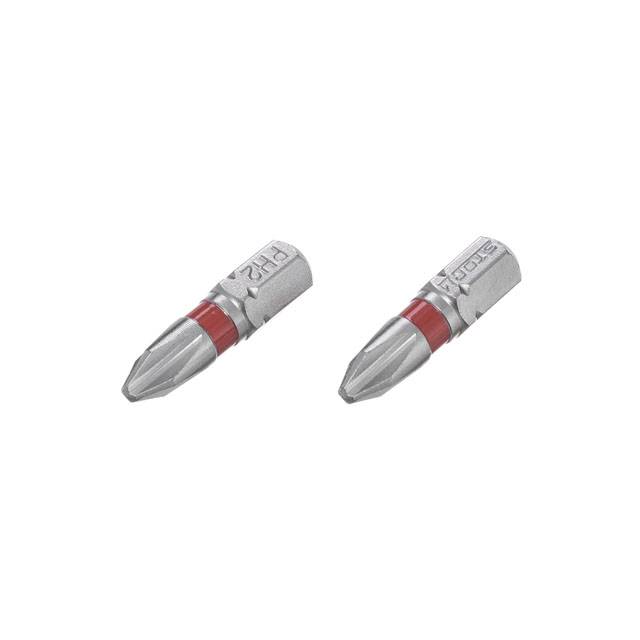 Комплект отверточных насадок PH2 1/4*25 мм, S2, уп. 2 ед., STORM