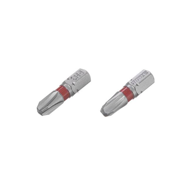 Комплект отверточных насадок PH3 1/4*25 мм, S2, уп. 2 ед., STORM