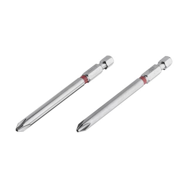 Комплект отверточных насадок PH2 1/4*90мм, S2, уп. 2 ед., STORM