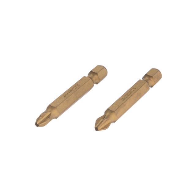 Комплект отверточных насадок PH2 1/4, 50мм, Titanium, S2, уп. 2 ед., STORM