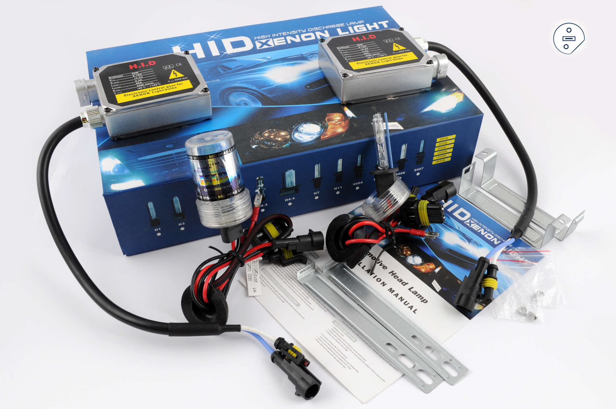 Ксенон (авто) H1 DC 6000K 35W (арт:13)