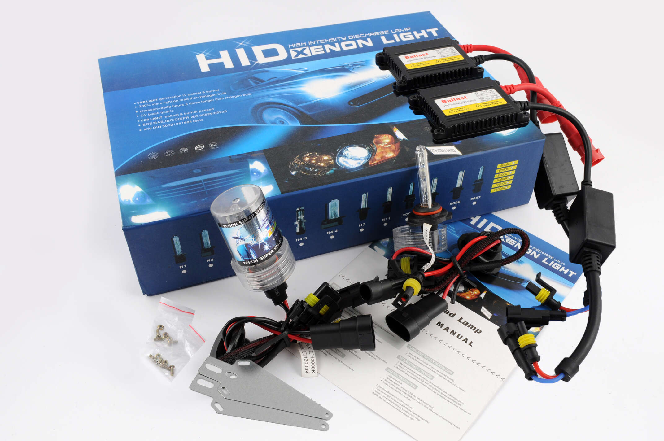 Ксенон (авто) HB3 (9005) DC 8000K 35W slim (арт:96)