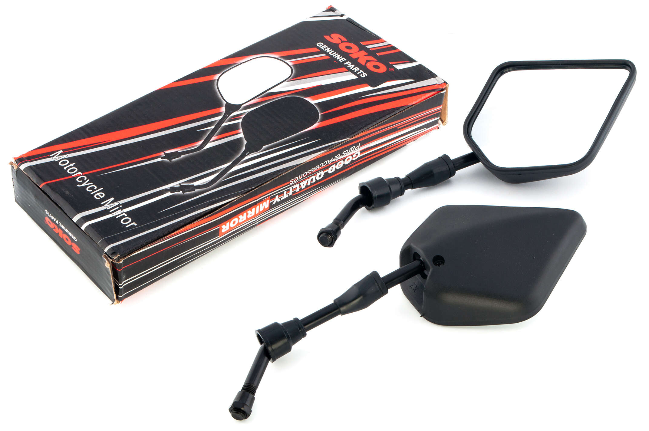 Зеркала ромб ENDURO (10mm) ZV